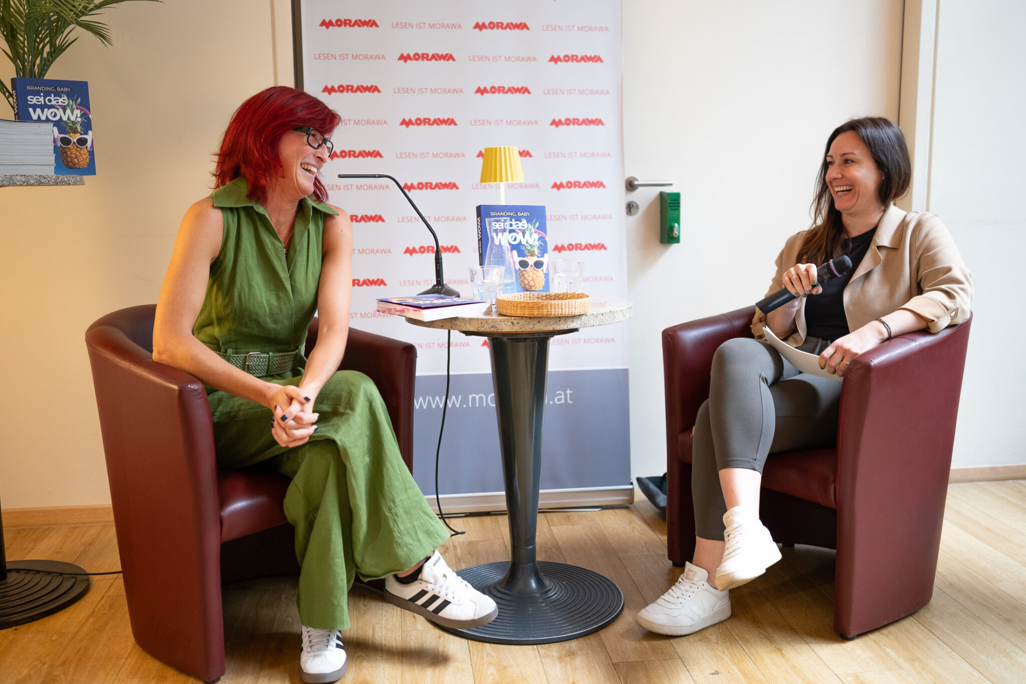 Margarita Gressl im Interview bei Morawa Moser in Graz