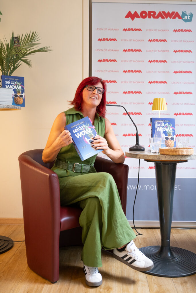 Margarita Gressl im Interview bei Morawa Moser in Graz